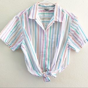 Vintage Pastel Rainbow Top